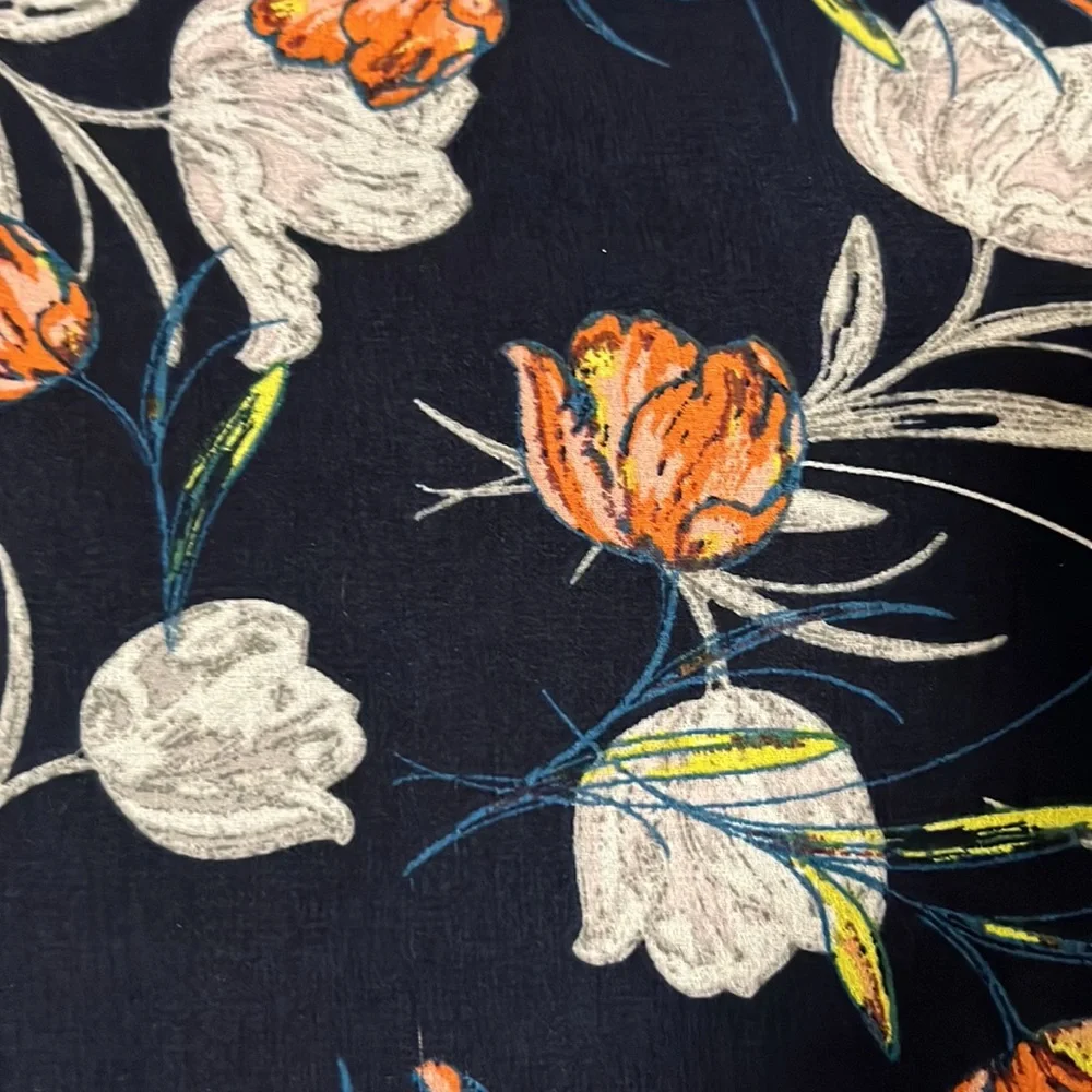 Daniel Rainn LIKE NEW Sleeveless Floral Dress Navy Blue - Picture 5 of 6